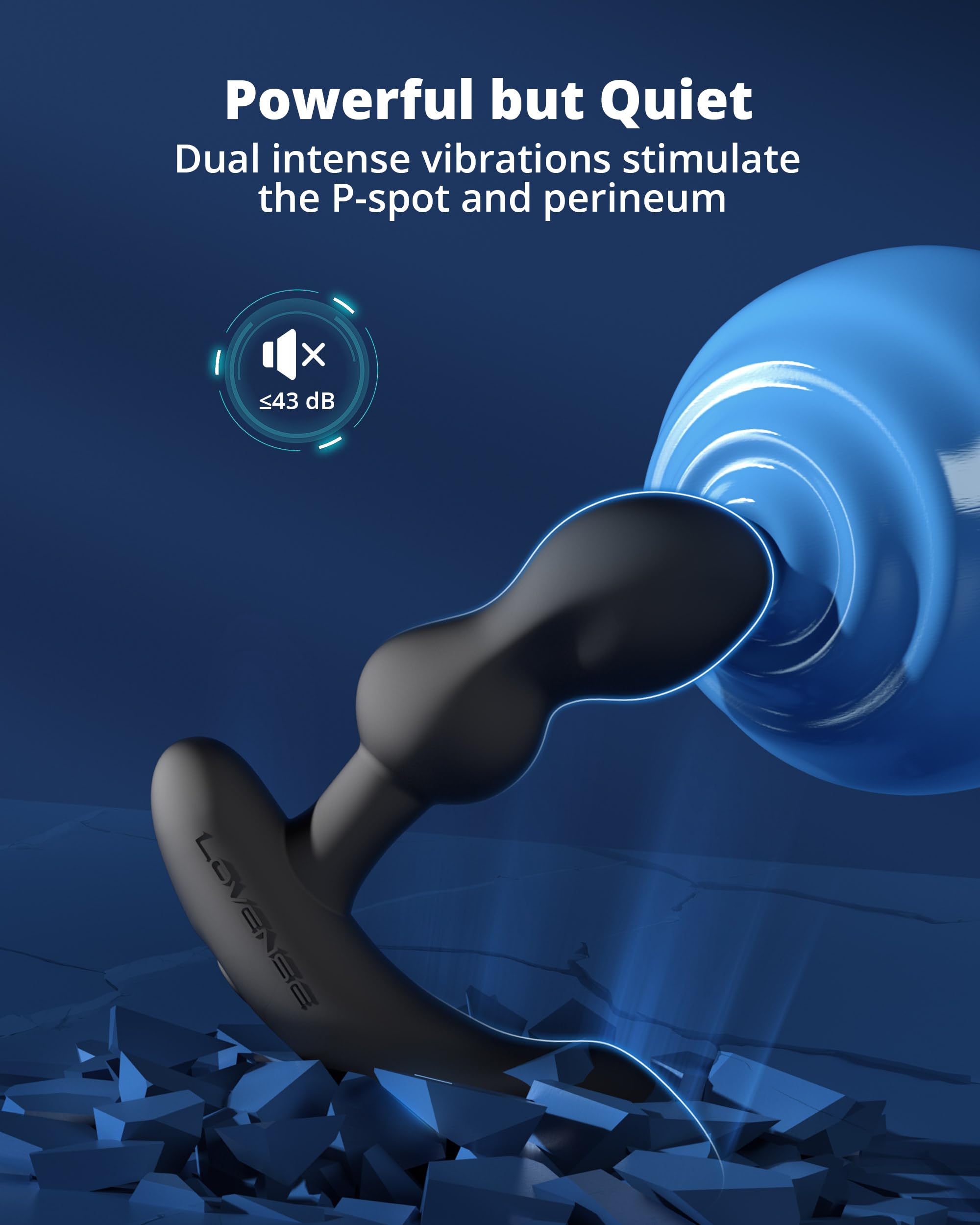LOVENSE Edge 2 Prostate Massager Vibrating Butt Plug, Adjustable Anal Vibrator with Remote Control Adult Sex Toys & Games for Men Beginner Advanced Player, Powerful Vibration, Waterproof - Image 3