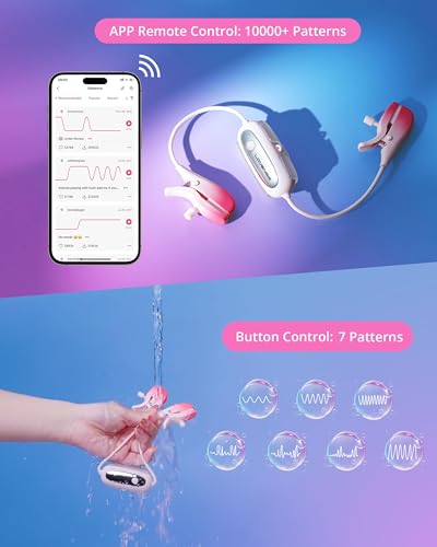 LOVENSE Edge 2 Prostate Massager Vibrator Sex Toys for Men + LOVENSE Gemini Vibrating Nipple Clamps Adjustable Nipple Stimulator for Women Men Couple Play - Image 7