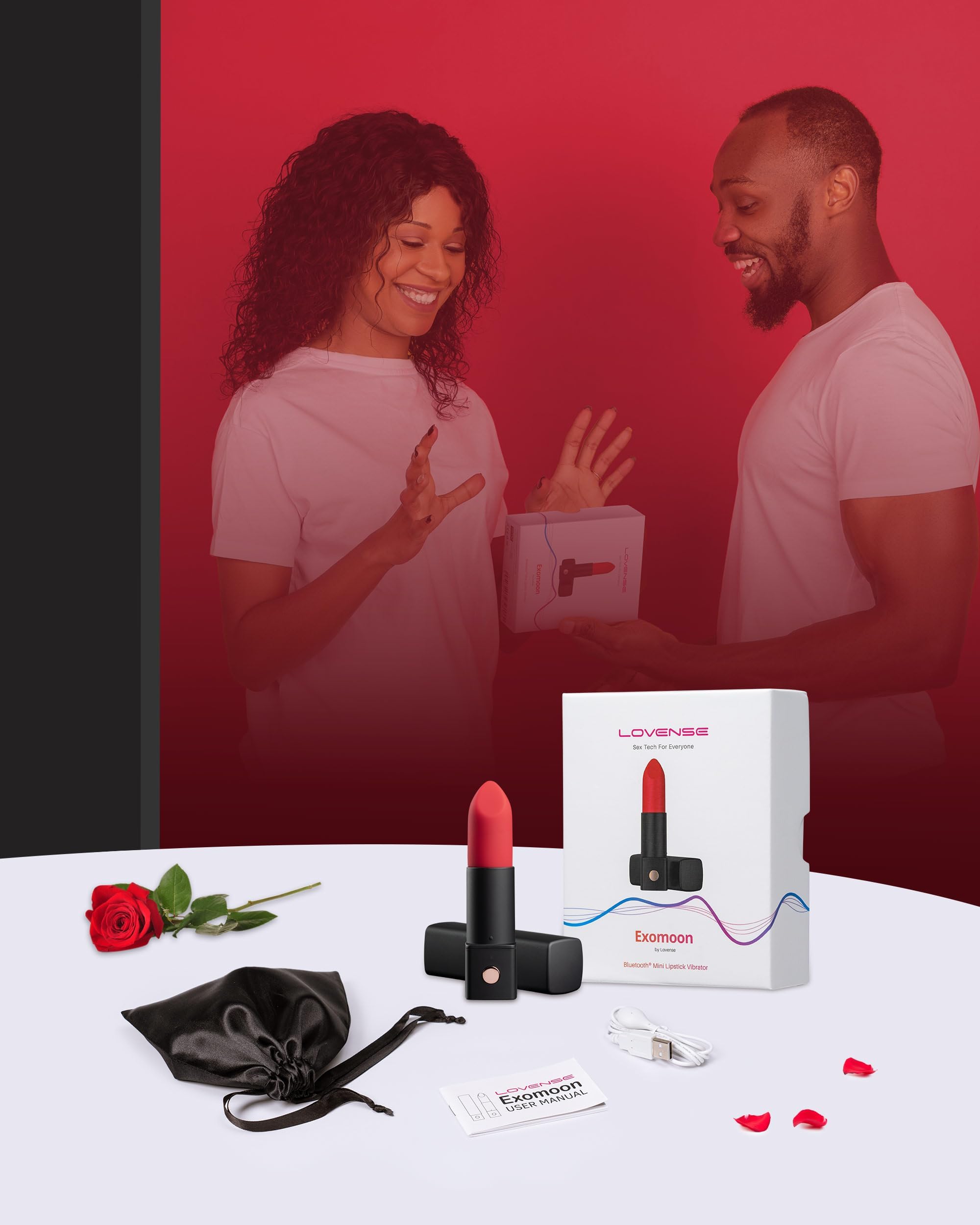 LOVENSE Exomoon Mini Bullet Vibrator Bluetooth Secret Lipstick Vibrator, Waterproof Nipple, Clitoris & G Spot Massager for Women, Small Portable Vibrating & Massaging Adult Sex Toys for Couples - Image 8