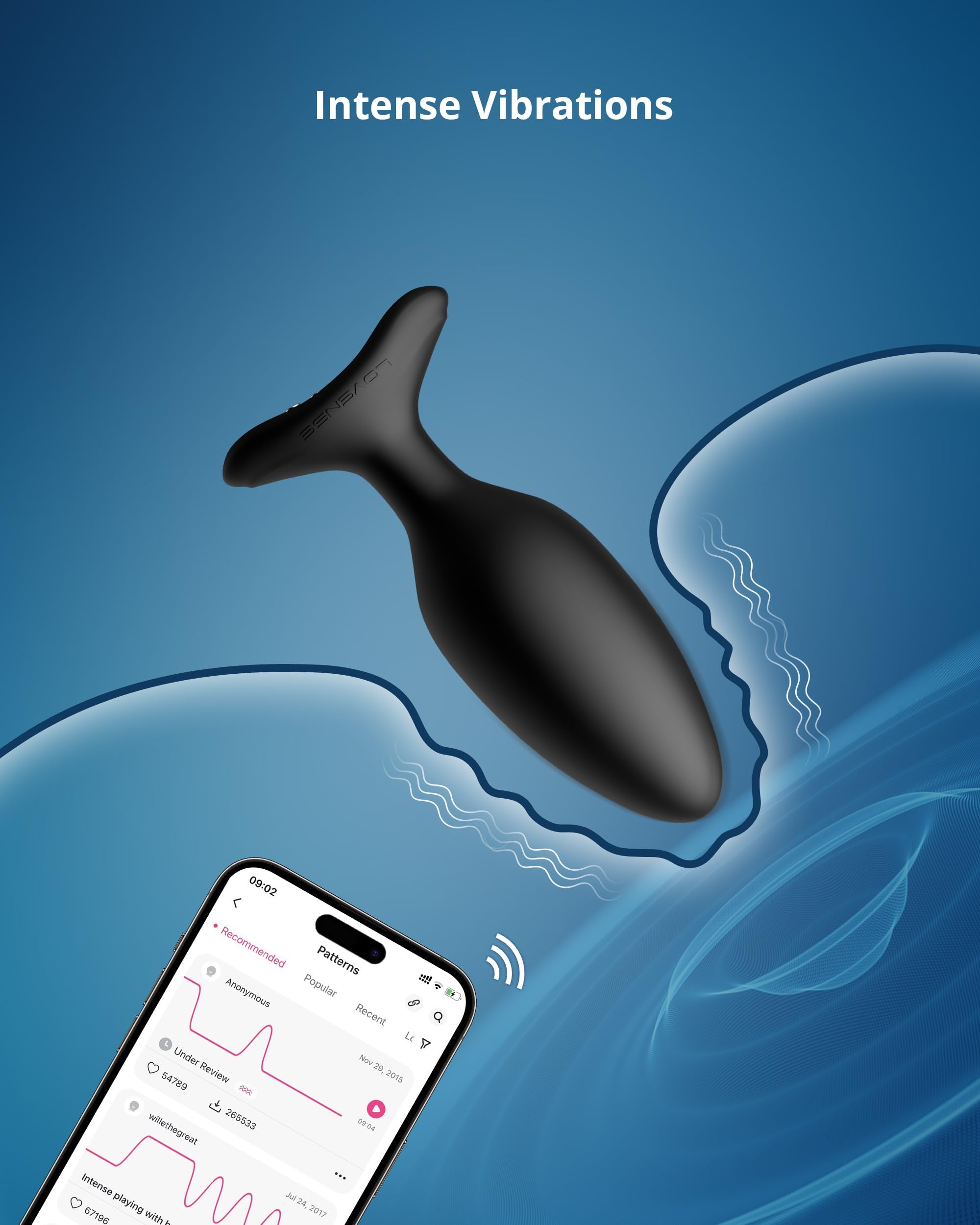 LOVENSE Lush 4 Remote Control Wearable G-spot Egg Vibrator for Women + LOVENSE Hush 2 1.75in Butt Plug Anal Vibrator for Women, Couple - Image 7