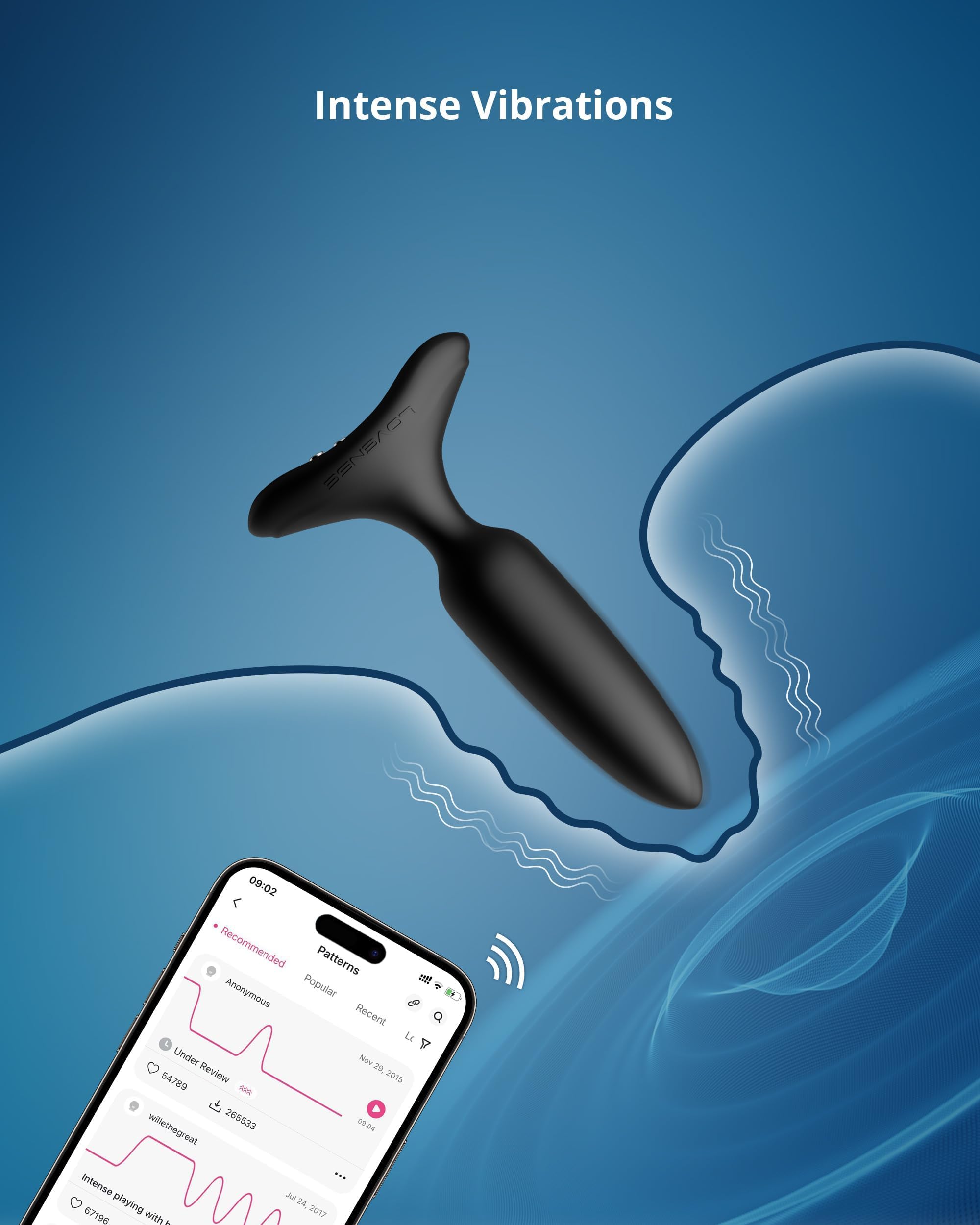 LOVENSE Hush 2 Vibrating Butt Plug 1.0", Silicone Anal Vibrator for Men with Remote Control, Waterproof and Rechargeable Big Plug Vibration Machine for Women, Adult Anal Plug Sex Toys for Couples - Image 5