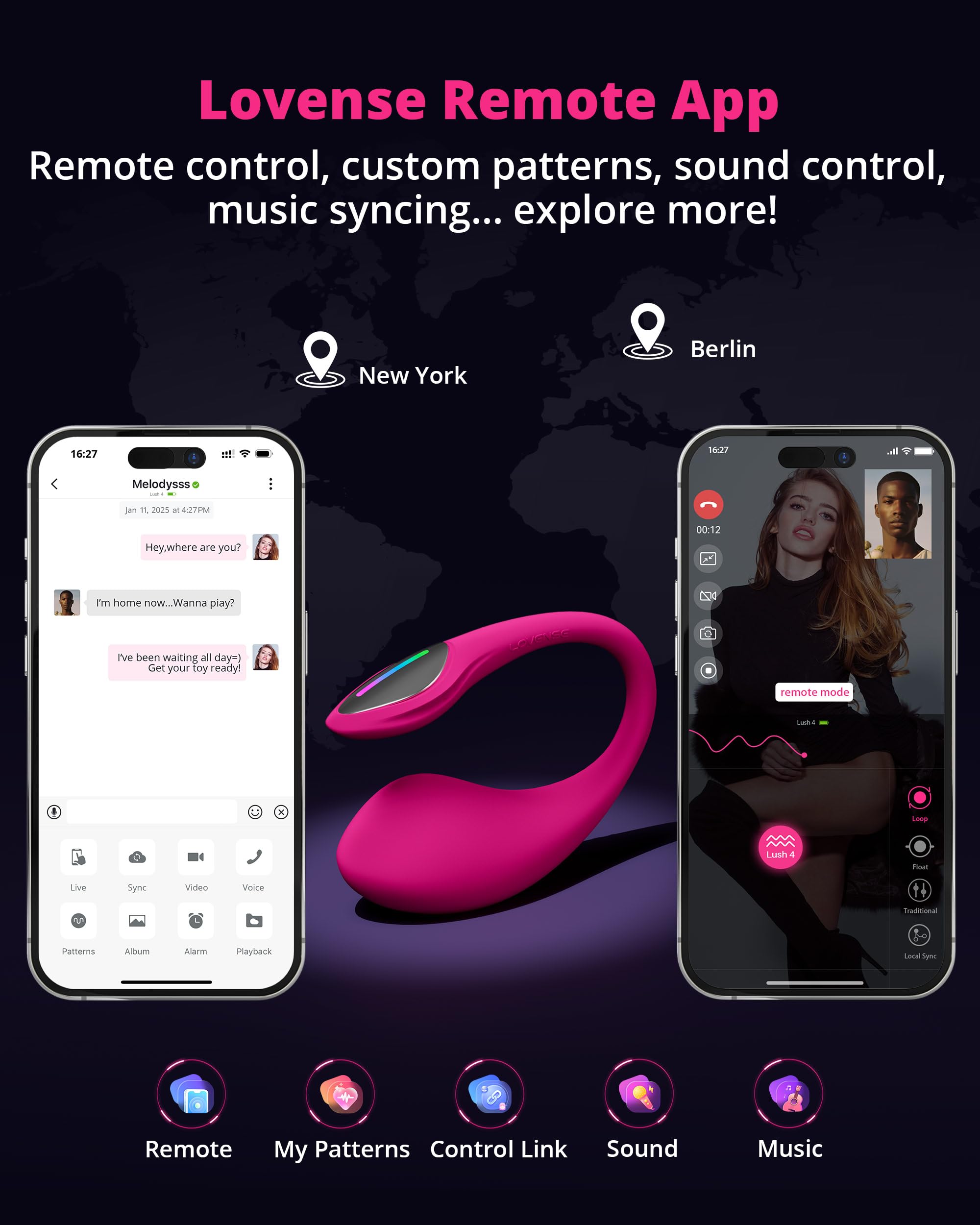 LOVENSE Lush 4 Wearable G-spot Egg Vibrator for Women + LOVENSE Dongle USB Adapter - Image 3